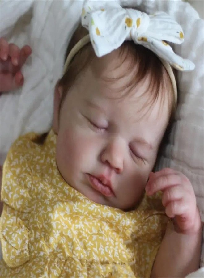Zero Pam Reborn Baby Dolls Silicone Full Body-20 Inch Realistic Baby Doll, Posable 3D Skin Anatomically Correct Girl, Real Life Babys Doll, Silicone Reborn Dolls with Accessories - Image 4